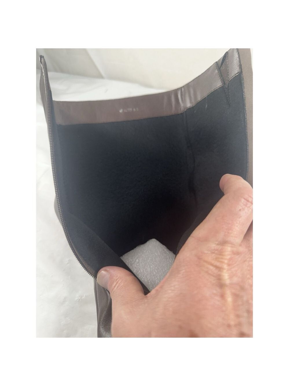 Modatope Knee High Boots Chunky Heel Square Toe Brown Size 6.5 New - Picture 15 of 16